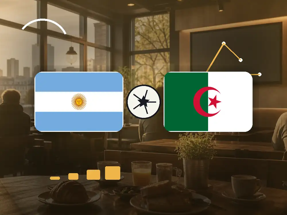 Argentinien gegen Algerien in Frankfurt schauen mit passenden Flaggen im WM-2026-Spielplan