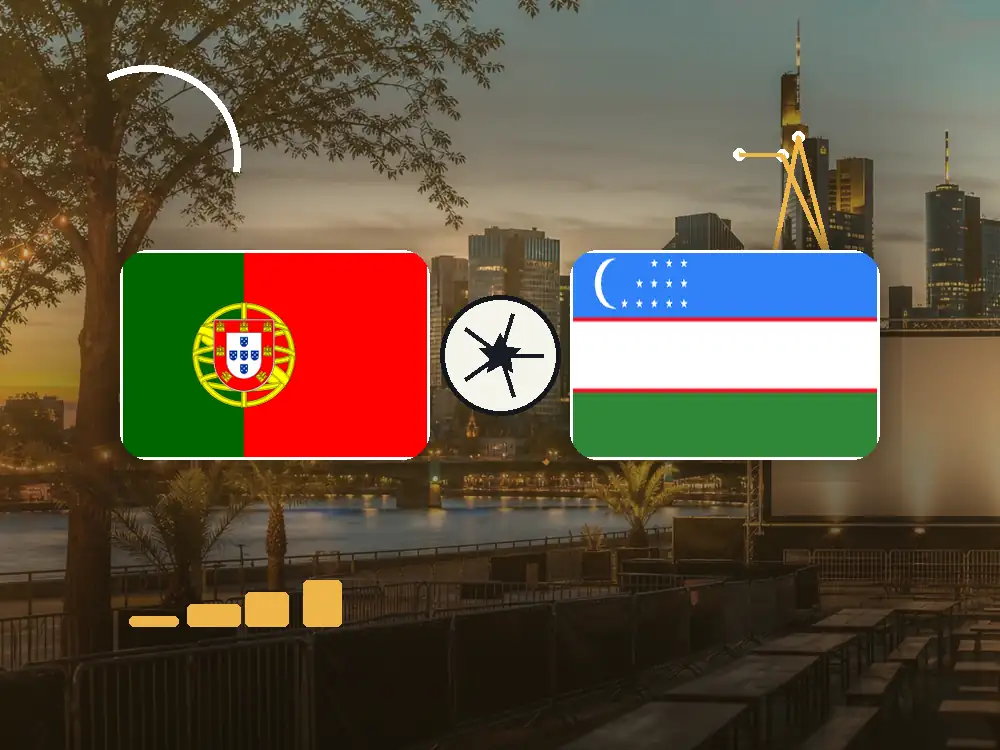 Portugal gegen Usbekistan in Frankfurt schauen mit passenden Flaggen im WM-2026-Spielplan